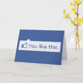 Je houdt van deze grappige Facebook Kaart (Gele Bloem)