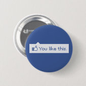 Je houdt van deze grappige Facebook Ronde Button 5,7 Cm (Voorkant /achterkant)