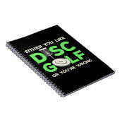 Je houdt van discgolf notitieboek (Rechterzijde)