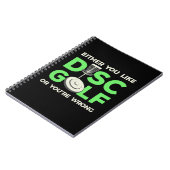 Je houdt van discgolf notitieboek (Linkerzijde)
