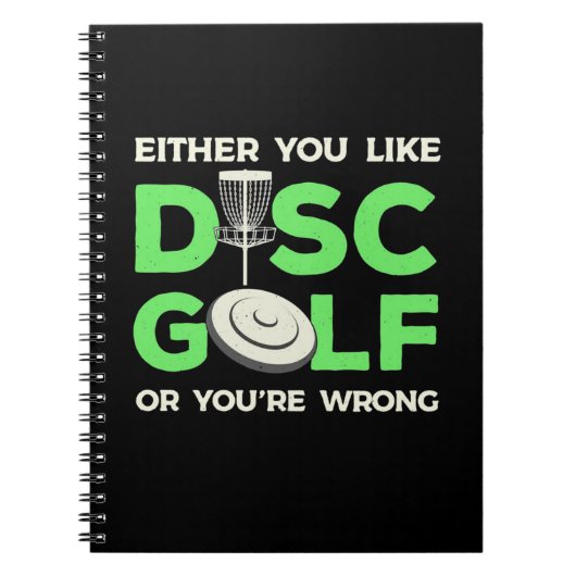 Je houdt van discgolf notitieboek (Voorkant)