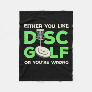 Je houdt van Disk Golf Fleece Deken