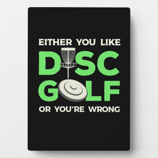 Je houdt van Disk Golf Fotoplaat (voorkant)