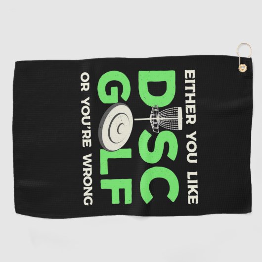 Je houdt van Disk Golf Golfhanddoek (Horizontaal)