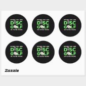 Je houdt van Disk Golf Ronde Sticker (Vel)
