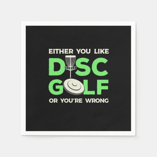 Je houdt van Disk Golf Servet (Voorkant)