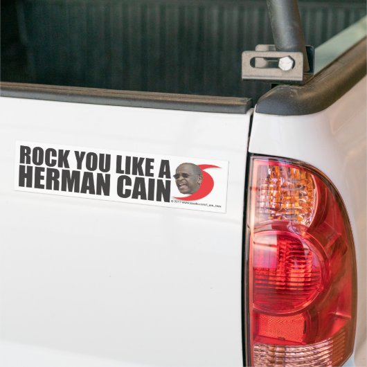 Je houdt van een Herman Cain Bumpersticker (Op Truck)