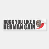Je houdt van een Herman Cain Bumpersticker (Voorkant)