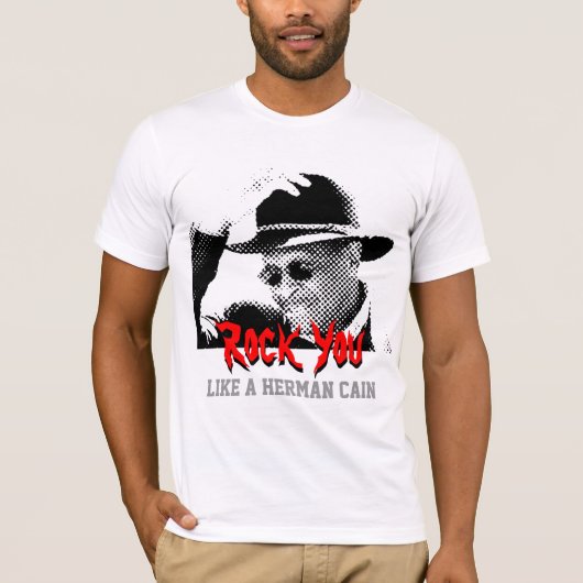 Je houdt van een Herman Cain T-shirt (Voorkant)