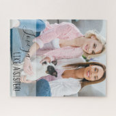 Je houdt van een zusje aangepaste foto legpuzzel (Horizontaal)