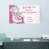 Je houdt van het Baby shower van het maanmeisje Spandoek (Beurs)