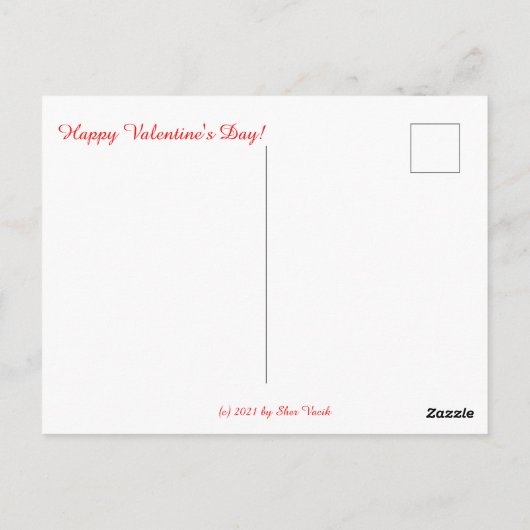 Je houdt van het Moon & Back Briefkaart (Achterkant)