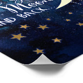 Je houdt van het Moon & Back Poster (Hoek)
