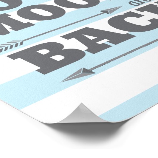 Je houdt van het Moon en het Rug Nursery Poster (Hoek)