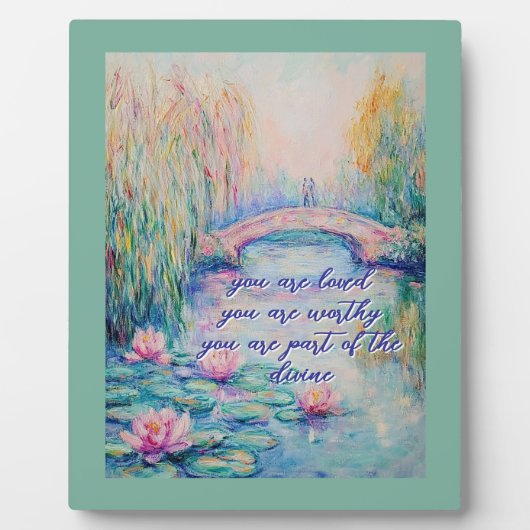 Je houdt van impressionisme fotoplaat (Voorkant)