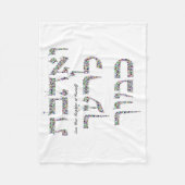 Je houdt van je groep als jezelf fleece deken (Voorkant)