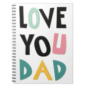 Je houdt van je vader Notitieboek (Voorkant)