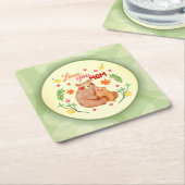 Je houdt van mama - Beer van mama en Moederdag van Kartonnen Onderzetters (Schuin)