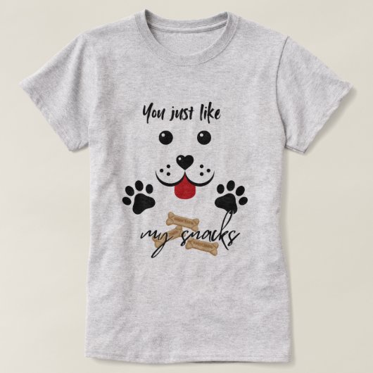 Je houdt van mijn snacks t-shirt (Design voorkant)