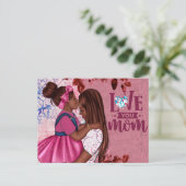 Je houdt van moeder en kind Moederdag Briefkaart (Staand voorkant)