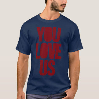 Je houdt van ons, bordeaux t-shirt