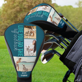 Je houdt van Ruff en Back 3 Foto Blauwgroen Blauw Golfheadcover