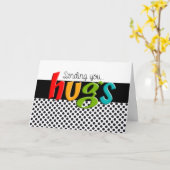 Je "Hugs" versturen Kaart (Gele Bloem)