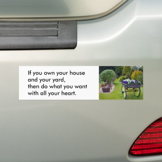 Je huis Bumpersticker (Op auto)