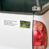 Je huis Bumpersticker (Op Truck)