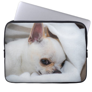 Je huisdier hond puppy aangepaste foto chihuahua laptop sleeve
