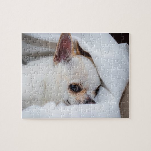 Je huisdier hond puppy aangepaste foto chihuahua legpuzzel (Horizontaal)