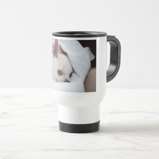 Je huisdier hond puppy aangepaste foto chihuahua reisbeker (Voorkant rechts)