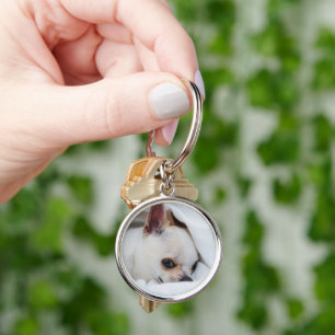 Je huisdier hond puppy aangepaste foto chihuahua sleutelhanger