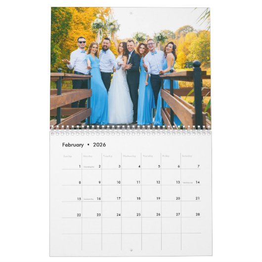 Je huwelijksfoto's kalender (Feb 2026)