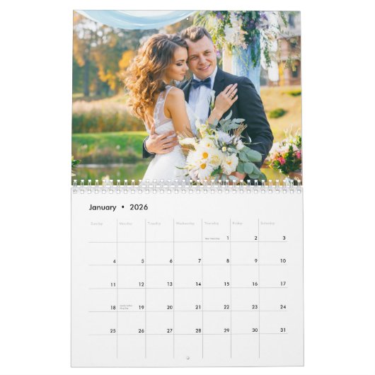 Je huwelijksfoto's kalender (Jan 2026)