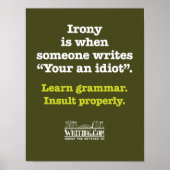 Je idioot. poster (Voorkant)