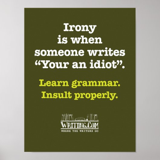 Je idioot. poster (Voorkant)