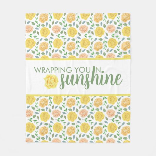 Je in een zonnebrandmiddel pakken fleece deken (Voorkant)