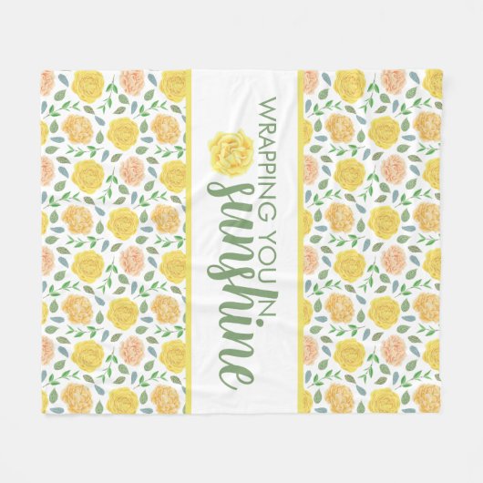 Je in een zonnebrandmiddel pakken fleece deken (Voorkant (Horizontaal))