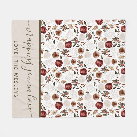 Je in Love Fleece Blanket (Voorkant (Horizontaal))