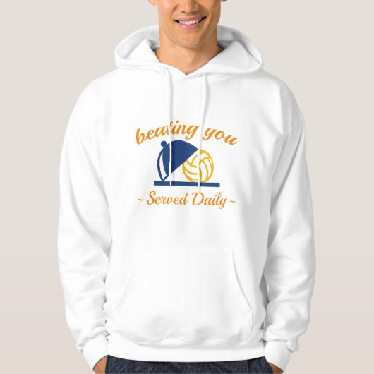 Je in volleybal slaan hoodie (Voorkant)