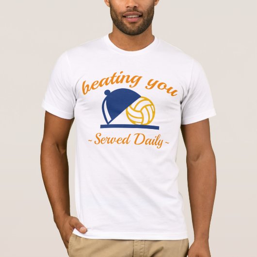 Je in volleybal slaan t-shirt (Voorkant)