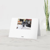 Je inchecken | Cute Dog Personalized Kaart (Achterkant)