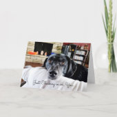 Je inchecken | Cute Dog Personalized Kaart (Voorkant)