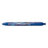 Je Initialen Monogram Blue Galaxy Blauwe Inkt Pen (Achterkant)