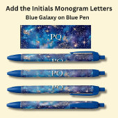 Je Initialen Monogram Blue Galaxy Blauwe Inkt Pen