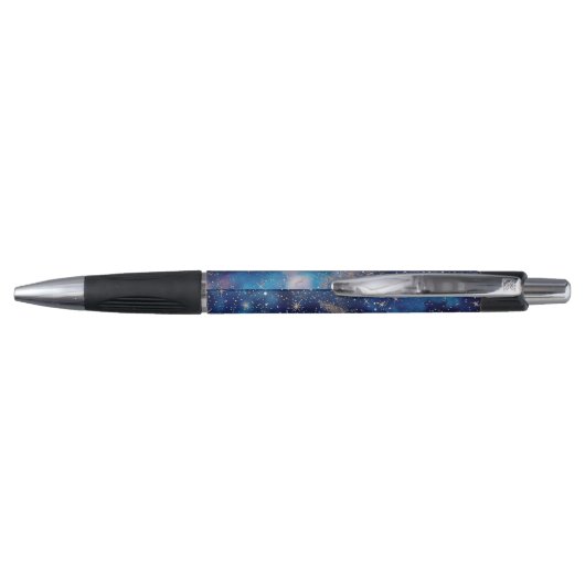 Je Initialen Monogram Blue Galaxy Pen (Achterkant)