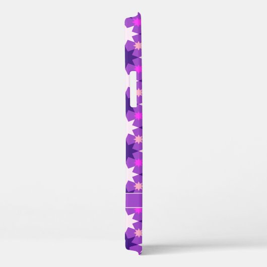 Je initialen op het herhalingspatroon van sterren, Case-Mate iPhone case (Achterkant / Rechts)