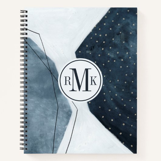 Je Initialen toevoegen | Aangrenzende afbraak Notitieboek (Voorkant)