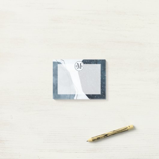 Je Initialen toevoegen | Aangrenzende afbraak Post-it® Notes (Op bureau)